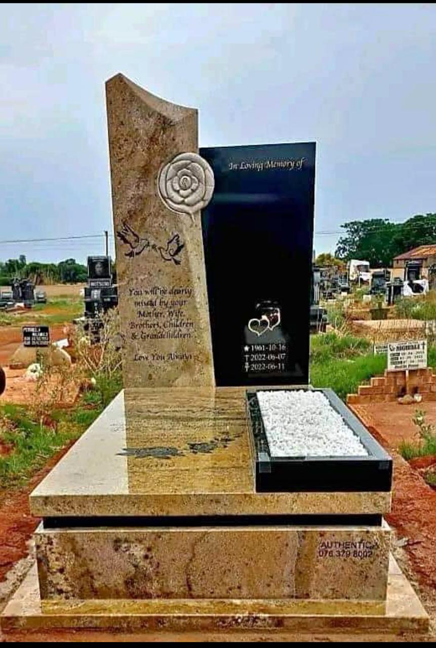 Modern Upright Design tombstone